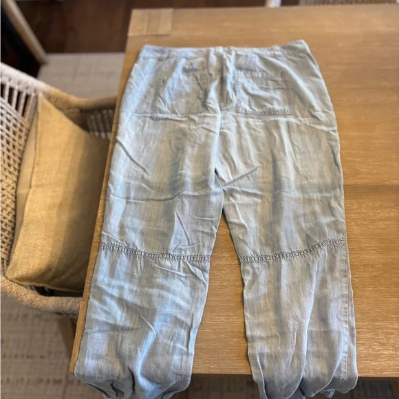 LOFT Tencel Relaxed Jogger Pants, Light Denim, size 4 super soft - Picture 6 of 9